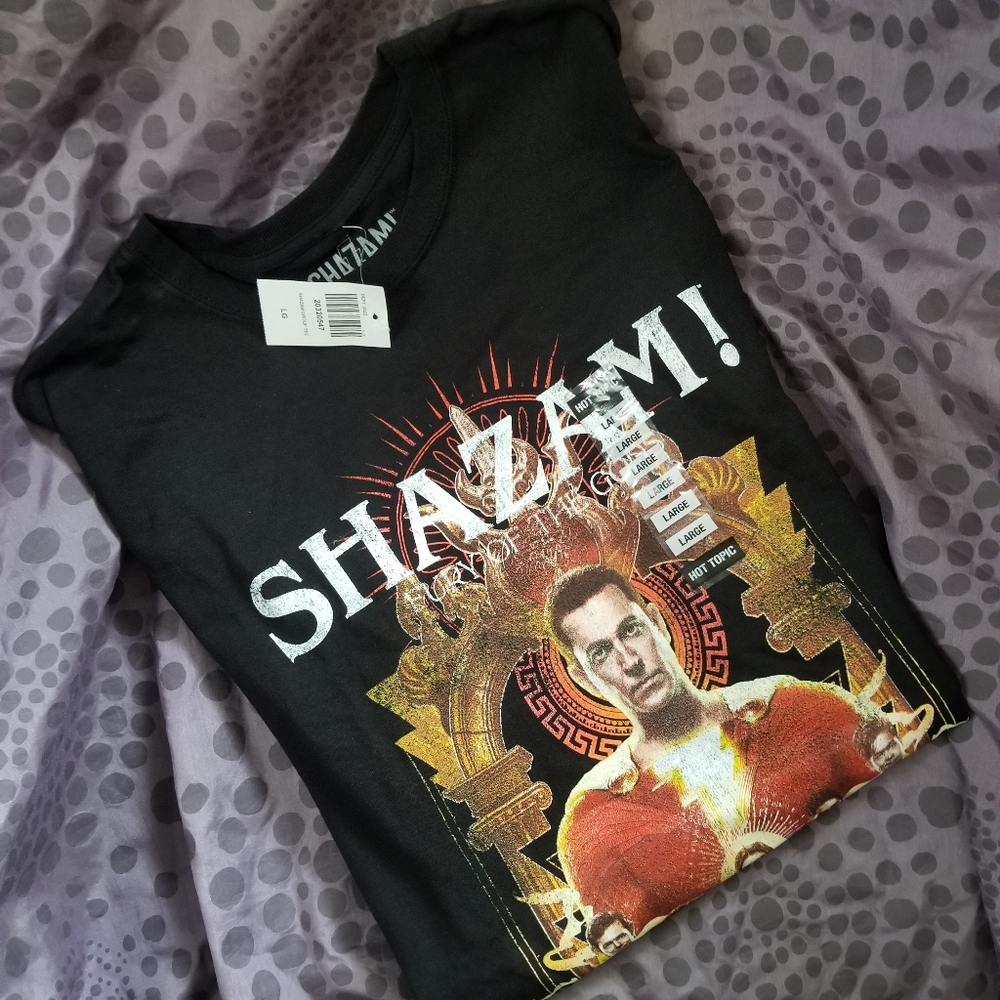 Shazam Fury Of The Gods Mens Large T-shirt